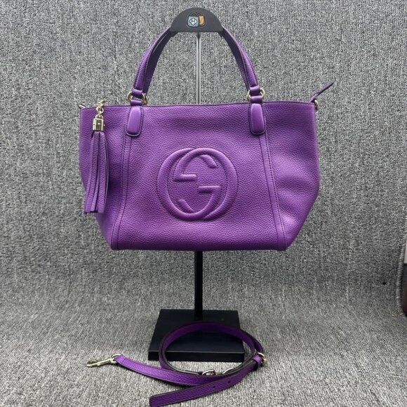 Gucci GG Soho Purple Shoulder Bag 650-011425 - Picture 2 of 14